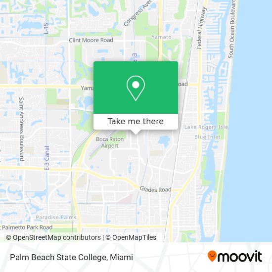 Palm Beach State College map