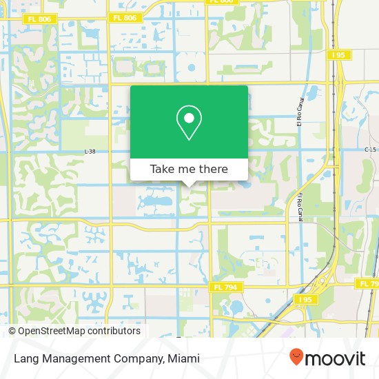 Lang Management Company map