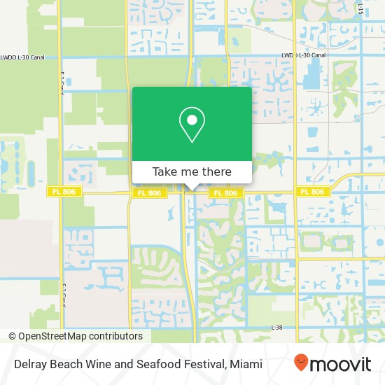 Mapa de Delray Beach Wine and Seafood Festival