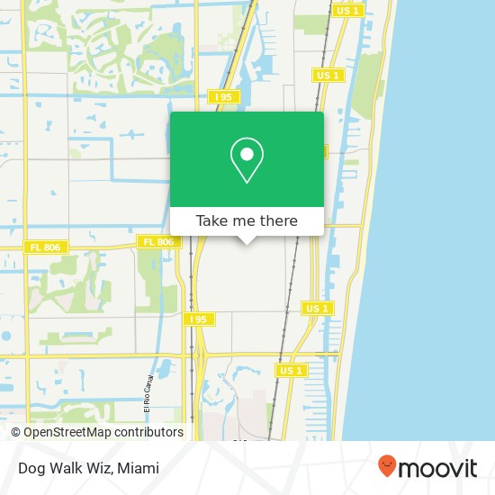 Dog Walk Wiz map