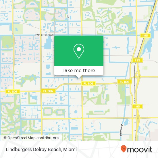 Lindburgers Delray Beach map