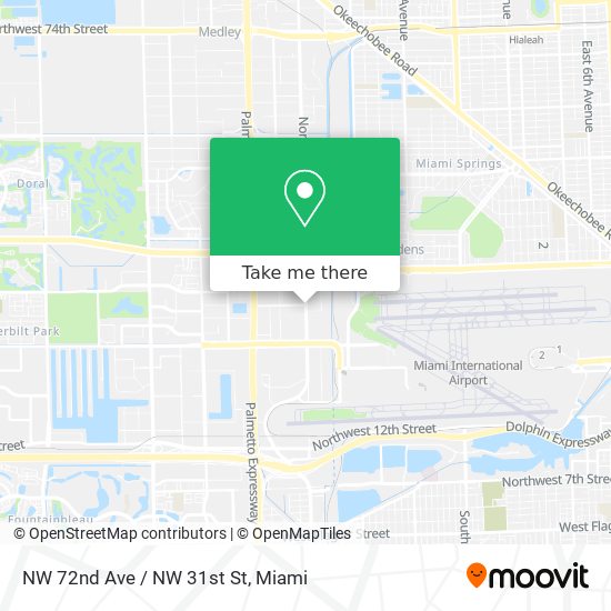 Mapa de NW 72nd Ave / NW 31st St