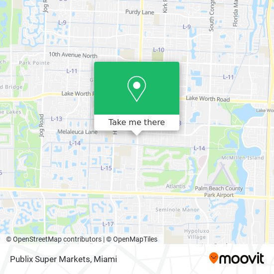 Publix Super Markets map