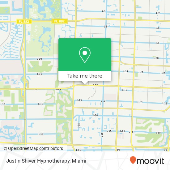 Justin Shiver Hypnotherapy map