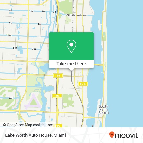 Lake Worth Auto House map