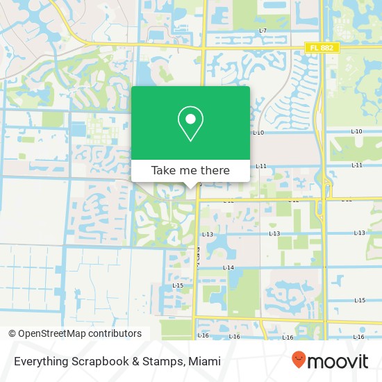 Everything Scrapbook & Stamps map