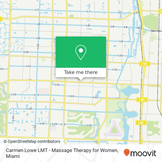 Mapa de Carmen Lowe LMT - Massage Therapy for Women