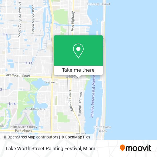 Mapa de Lake Worth Street Painting Festival