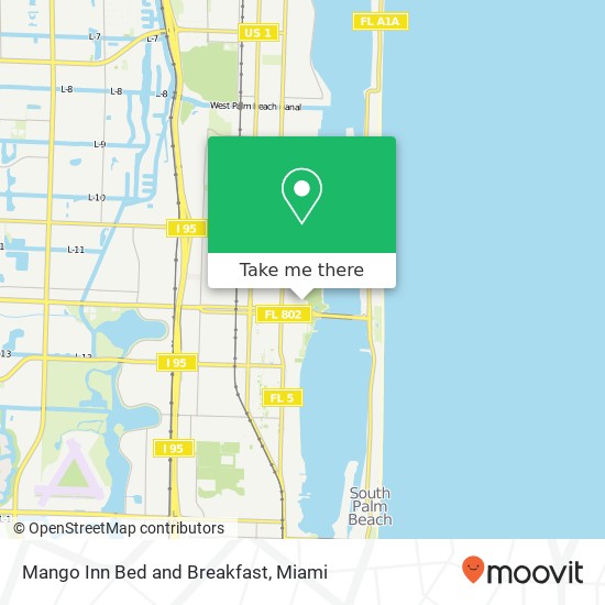 Mapa de Mango Inn Bed and Breakfast