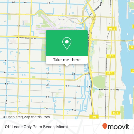 Mapa de Off Lease Only Palm Beach