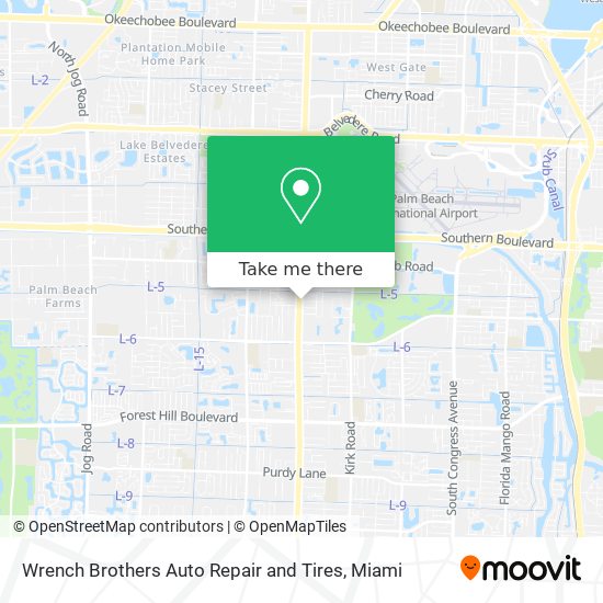 Wrench Brothers Auto Repair and Tires map