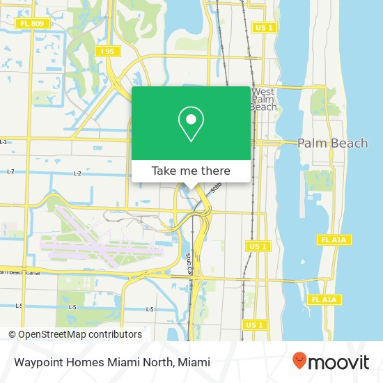 Waypoint Homes Miami North map
