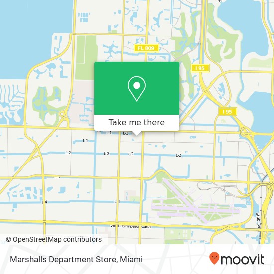 Marshalls Department Store map