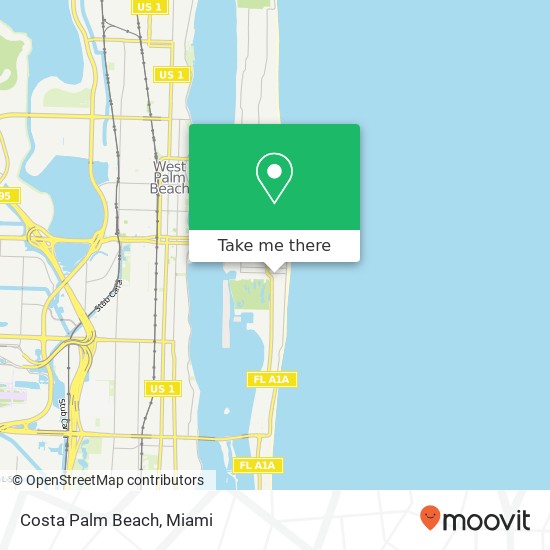 Costa Palm Beach map