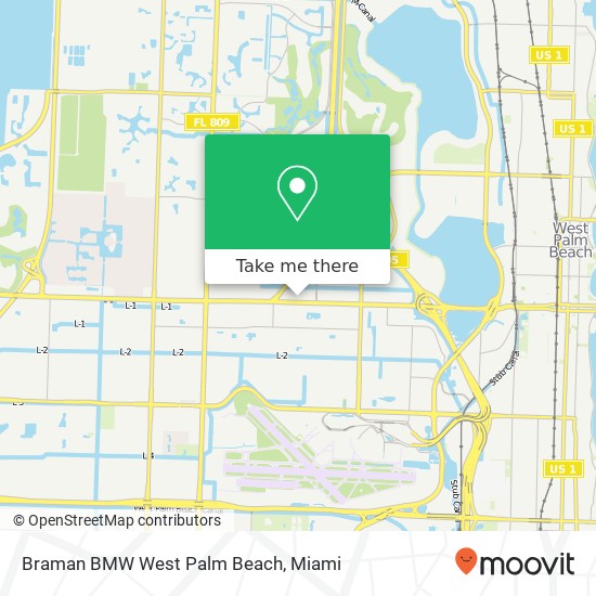 Mapa de Braman BMW West Palm Beach