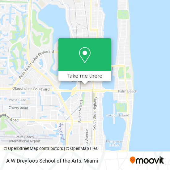 A W Dreyfoos School of the Arts map