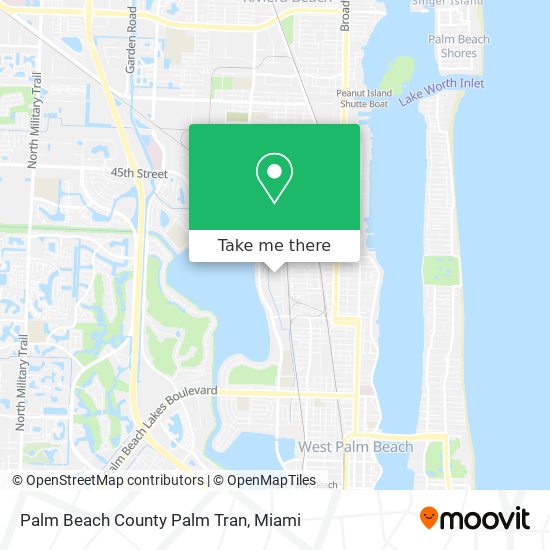 Palm Beach County Palm Tran map