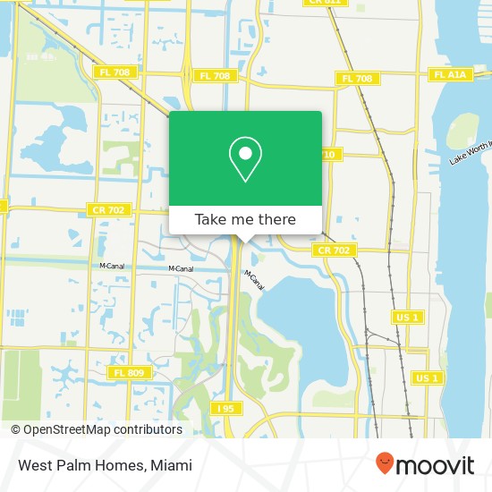 West Palm Homes map