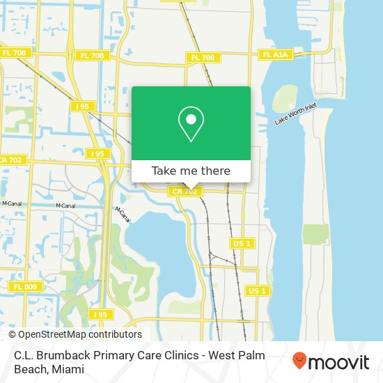 C.L. Brumback Primary Care Clinics - West Palm Beach map