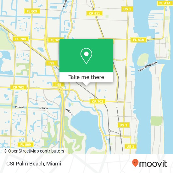 CSI Palm Beach map