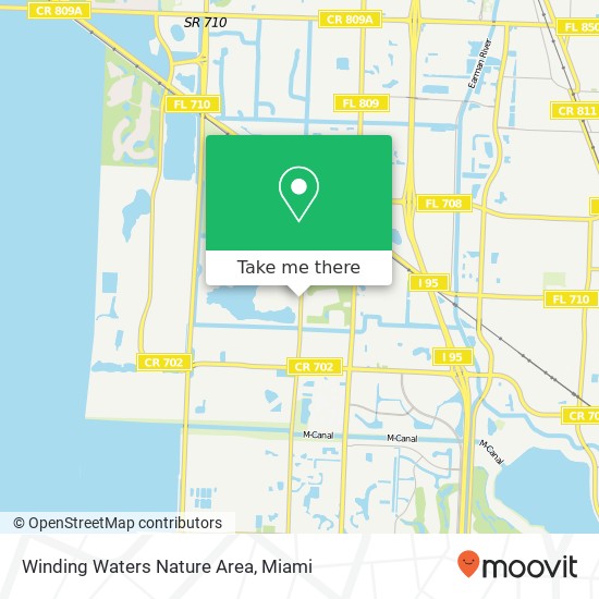 Mapa de Winding Waters Nature Area