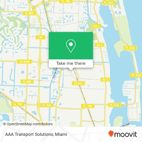 AAA Transport Solutions map