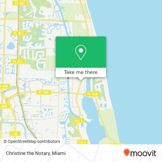 Christine the Notary map