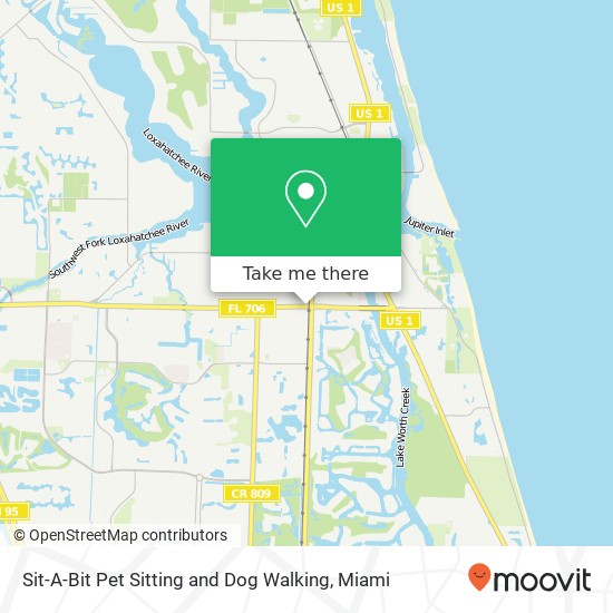 Mapa de Sit-A-Bit Pet Sitting and Dog Walking