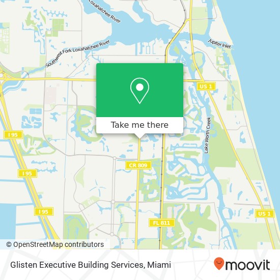 Glisten Executive Building Services map