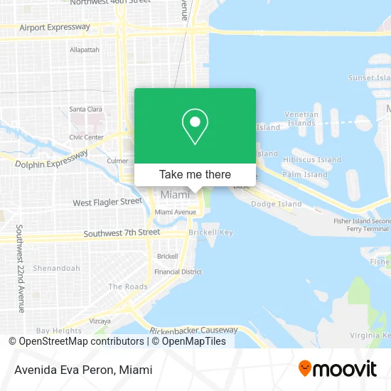 Avenida Eva Peron map