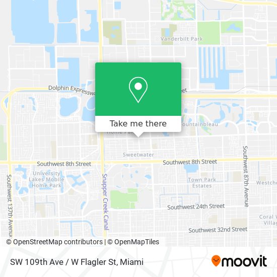 Mapa de SW 109th Ave / W Flagler St