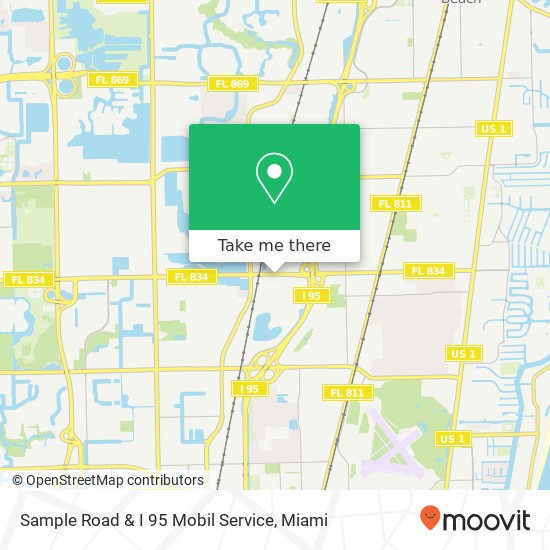 Mapa de Sample Road & I 95 Mobil Service