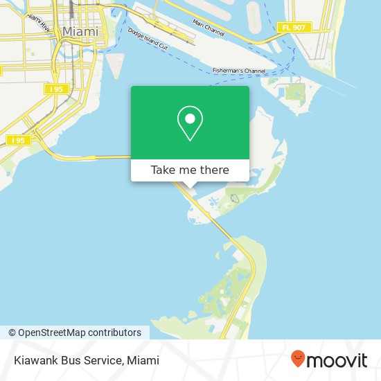 Kiawank Bus Service map