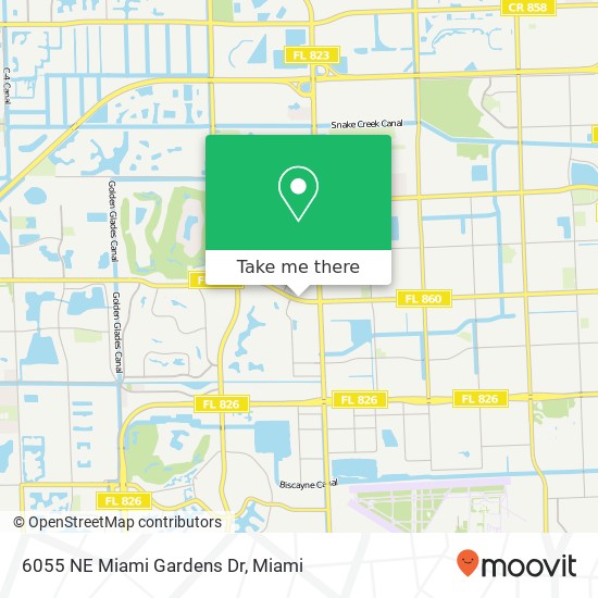 6055 NE Miami Gardens Dr map