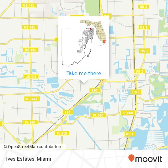 Ives Estates map