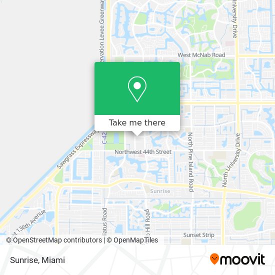Sunrise Miami Florida Map Cómo Llegar A Sunrise En Plantation En Autobús?