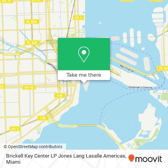 Mapa de Brickell Key Center LP Jones Lang Lasalle Americas