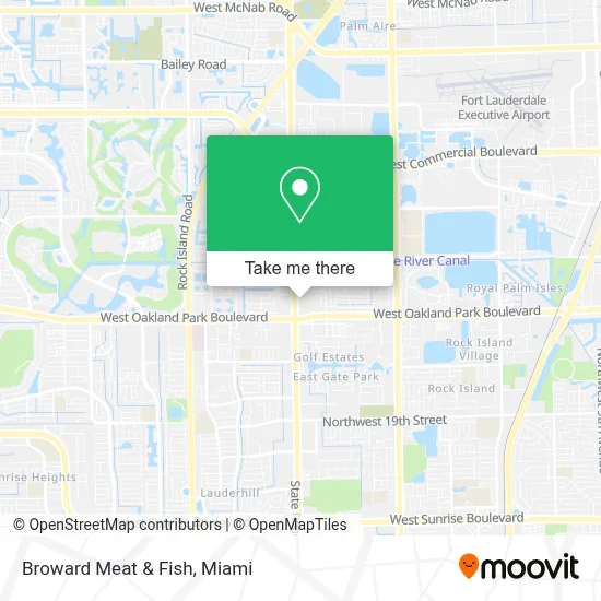 Broward Meat & Fish map