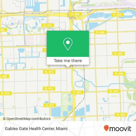 Gables Gate Health Center map