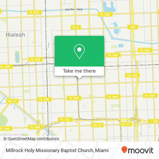 Millrock Holy Missionary Baptist Church map