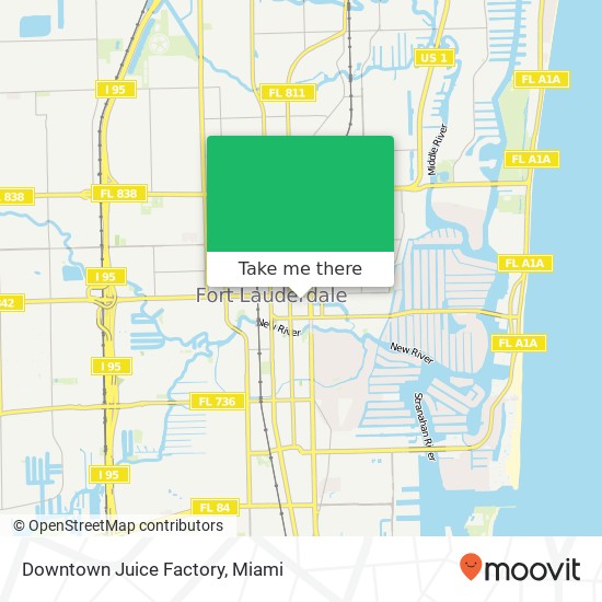 Downtown Juice Factory map