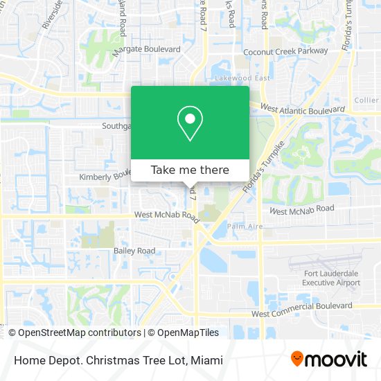 Mapa de Home Depot. Christmas Tree Lot