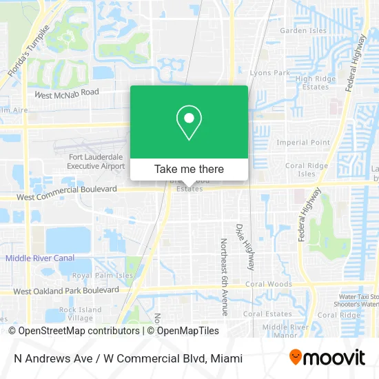 N Andrews Ave / W Commercial Blvd map