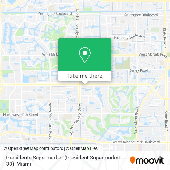 Mapa de Presidente Supermarket (President Supermarket 33)