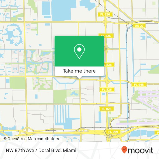 NW 87th Ave / Doral Blvd map
