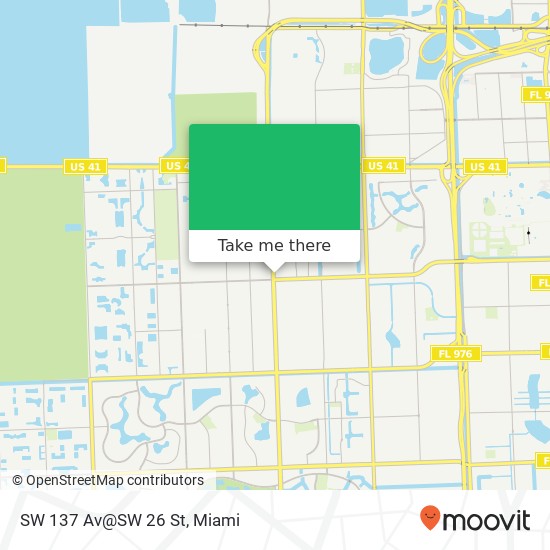 Mapa de SW 137 Av@SW 26 St