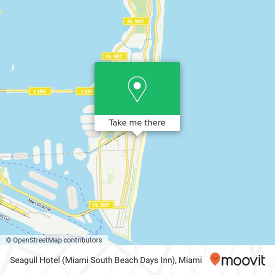 Seagull Hotel (Miami South Beach Days Inn) map