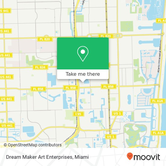 Mapa de Dream Maker Art Enterprises