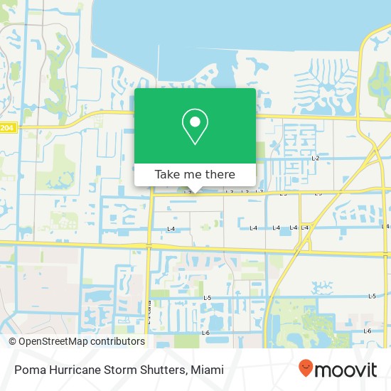 Mapa de Poma Hurricane Storm Shutters