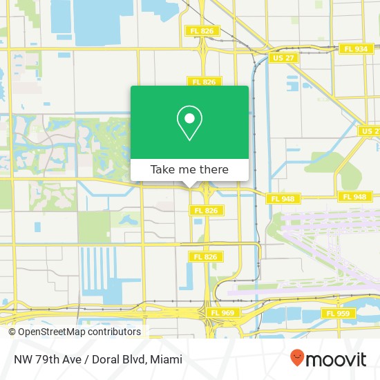NW 79th Ave / Doral Blvd map